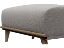 Dane Boucle Pumice Ottoman color Boucle Pumice