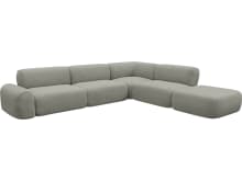 Beckett Toorak Pebble Modular Sofa - 6 Piece color Toorak Pebble