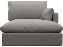 Willow Boucle Pumice Chaise Right Arm Facing Sofa Module color Boucle Pumice