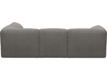 Kai Isla Soft Grey Modular Sofa - 4 Seater and Ottoman color Isla Soft Grey