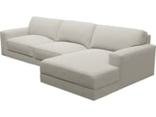 Monica Noa Desert Chaise Sofa - 3 Seater color Noa Desert