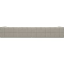 Lucello Boucle Ivory Modular Sofa with Ottoman - 5 Piece color Boucle Ivory
