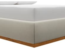 Haven Dark Gas Lift Bed Muse Flax color Muse Flax