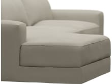 Monica Plaza Natural Chaise Sofa - 3 Seater color Plaza Natural