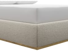 Haven Gas Lift Bed Boucle Ivory color Boucle Ivory