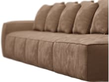 Riley Tribute Chestnut Modular Sofa - 1x Arm, 4x Armless, 1x Right Terminal color Tribute Chestnut