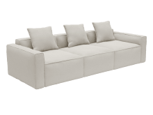 Riley Apt Santa Fe Sand Sofa - 3 Seater color Santa Fe Sand