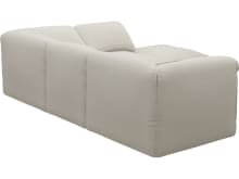 Kai Toorak Pearl Modular Sofa - 4 Seater and Ottoman color Toorak Pearl