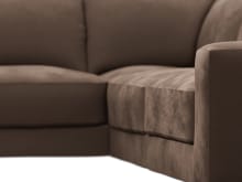 Monica Muse Chocolate Corner Sofa - 5 Seater color Muse Chocolate
