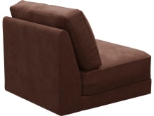 Monica Muse Rust Armless Sofa Chair Module color Muse Rust