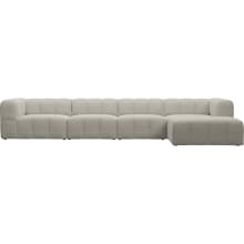 Lucello Noa Desert Modular Sofa with Ottoman - 5 Piece color Noa Desert