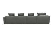 Riley Apt Tribute Storm Sofa - 6 Seater LAF Terminal color Tribute Storm