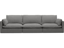 Willow California Slate Modular Sofa - 3 Seater color California Slate