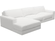 Monica Noa Fog Chaise Sofa - 3 Seater color Noa Fog