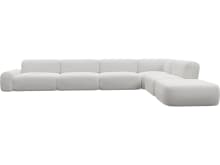 Beckett Muse Frost Modular Sofa - 7 Piece color Muse Frost