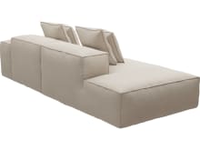 Riley Santa Fe Sand Modular Sofa - 1x Arm, 1x Armless, 1x Left Terminal color Santa Fe Sand