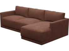 Haven Apt Muse Rust Chaise Sofa color Muse Rust