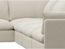 Willow Muse Flax Modular Sofa - 6 Seater LAF Terminal color Muse Flax