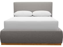 Haven Dark Gas Lift Bed Boucle Pumice color Boucle Pumice