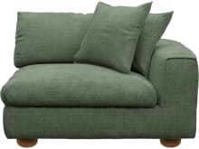 Tully Tribute Dark Jade Right Arm Facing Chair Module color Tribute Dark Jade