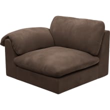 Ludlow Muse Chocolate Left Arm Facing Chair Module color Muse Chocolate