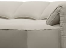 Kai Isla Sea Pearl Modular Sofa - 5 Seater and Ottoman color Isla Sea Pearl