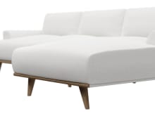 Dane Muse Frost Chaise Sofa - 3 Seater color Muse Frost