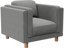 Hayes Maya Flint Armchair color Maya Flint