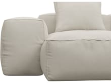Riley Toorak Pearl Modular Sofa - 2 Seater Chaise color Toorak Pearl