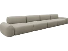 Beckett Plaza Natural Modular Sofa - 4 Seater color Plaza Natural