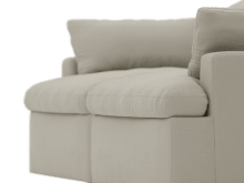 Retreat Plaza Natural Modular Sofa - 2 Piece color Plaza Natural