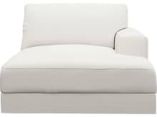 Monica Tribute Shell Right Arm Facing Chaise Module color Tribute Shell