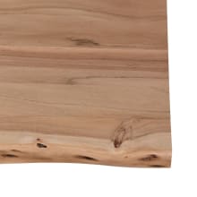 Madras Live Edge Natural Acacia Wood Floating Coffee Table color Natural