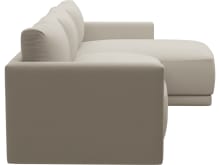 Haven Apt Isla Sea Pearl Chaise Sofa color Isla Sea Pearl