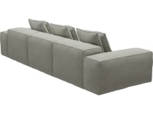 Riley Toorak Pebble Modular Sofa - 3 Seater color Toorak Pebble
