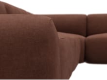 Beckett Muse Rust Modular Corner Sofa - 7 Piece color Muse Rust