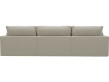 Willow Muse Flax Chaise Sofa - 3 Seater color Muse Flax