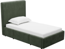 Aria Muse Forest Left Drawer Storage Bed color Muse Forest