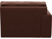 Monica Muse Rust Left Arm Facing Chair Module color Muse Rust