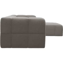 Lucello Boucle Pumice Modular Sofa with Ottoman - 4 Piece color Boucle Pumice