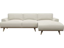 Dane Muse Flax Chaise Sofa - 3 Seater color Muse Flax