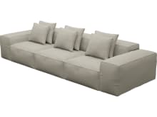 Riley Plaza Natural Modular Sofa - 3 Seater color Plaza Natural