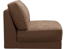 Monica Tribute Chestnut Armless Sofa Chair Module color Tribute Chestnut