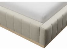 Brentwood Gas Lift Bed Muse Flax color Muse Flax