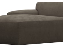 Copenhagen Muse Mink Left Arm Facing Chaise Module color Muse Mink