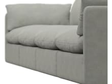 Willow Toorak Pebble Modular Sofa - 4 Seater color Toorak Pebble
