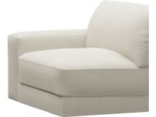 Monica Muse Flax Left Arm Facing Chair Module color Muse Flax