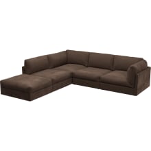 Finley Muse Chocolate Modular Sofa - 5 Seater LAF Terminal color Muse Chocolate