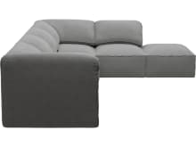 Kai Maya Flint Modular Sofa - 5 Seater and Ottoman color Maya Flint