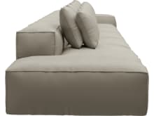 Riley Plaza Natural Modular Sofa - 1x Arm, 4x Armless, 1x Left Terminal color Plaza Natural